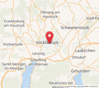 Map of Vöcklabruck, Upper Austria