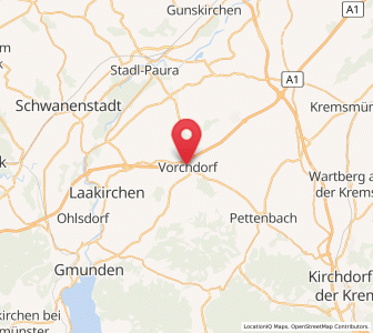 Map of Vorchdorf, Upper Austria