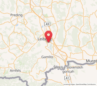 Map of Wagna, Styria