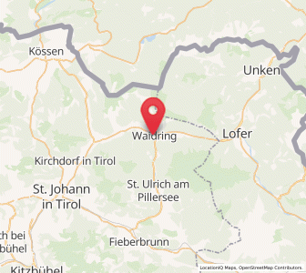 Map of Waidring, Tyrol