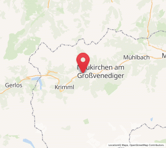 Map of Wald im Pinzgau, Salzburg