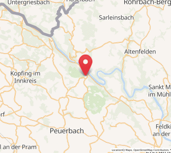 Map of Waldkirchen am Wesen, Upper Austria