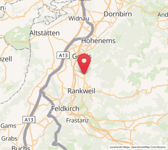 Map of Weiler, Vorarlberg