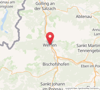 Map of Werfen, Salzburg