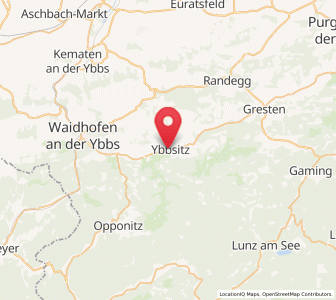 Map of Ybbsitz, Lower Austria