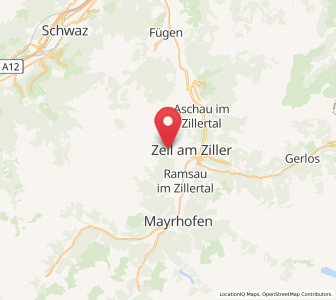 Map of Zellberg, Tyrol