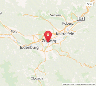 Map of Zeltweg, Styria