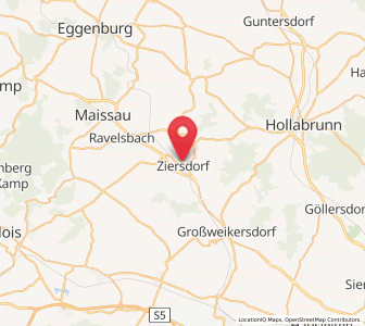 Map of Ziersdorf, Lower Austria