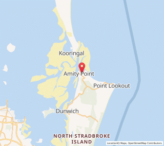 Map of Amity Point, Queensland