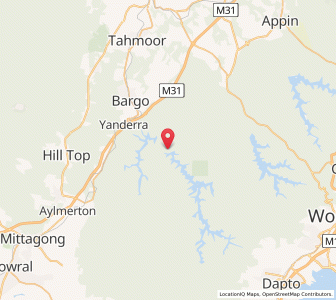 Map of Avon Dam, New South Wales