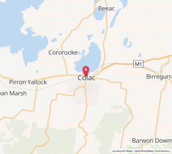 Map of Colac, VictoriaVictoria