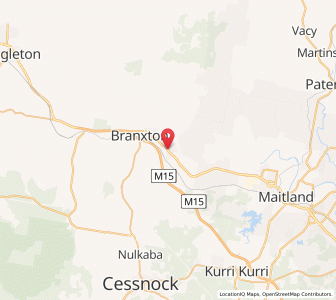 Map of Greta, New South Wales
