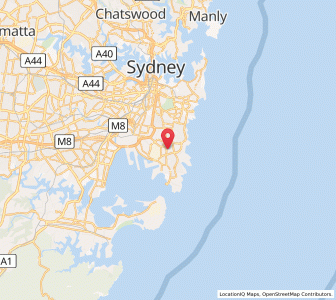 Map of Maroubra, New South Wales