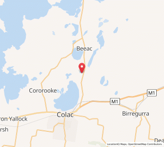 Map of Ondit, VictoriaVictoria