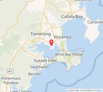 Map of Sanctuary Point, New South Wales