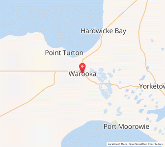 Map of Warooka, South Australia