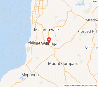 Map of Willunga, South Australia
