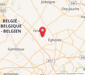 Map of Aische-en-Refail, Wallonia