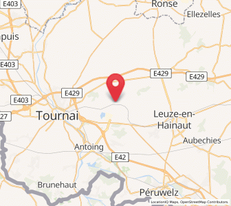 Map of Béclers, Wallonia