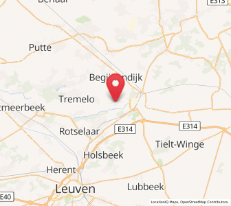 Map of Betekom, Flanders