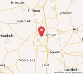 Map of Beveren, Flanders