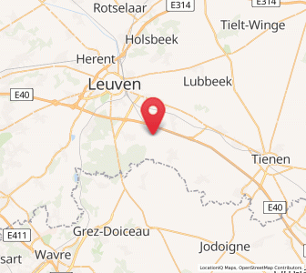 Map of Bierbeek, Flanders