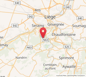 Map of Boncelles, Wallonia