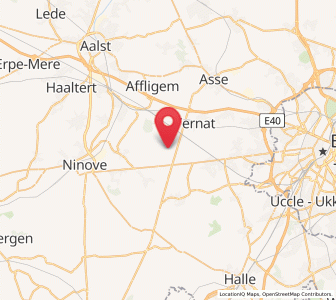 Map of Borchtlombeek, Flanders