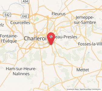 Map of Bouffioulx, Wallonia