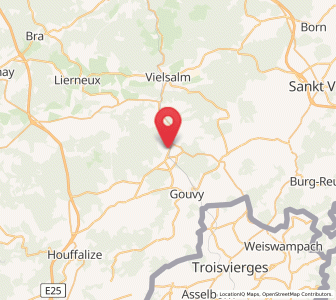 Map of Bovigny, Wallonia