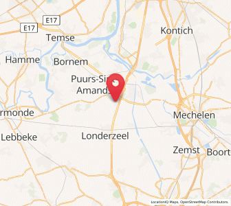 Map of Breendonk, Flanders
