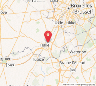 Map of Buizingen, Flanders