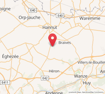 Map of Ciplet, Wallonia