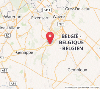 Map of Court-Saint-Etienne, Wallonia