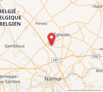 Map of Dhuy, Wallonia