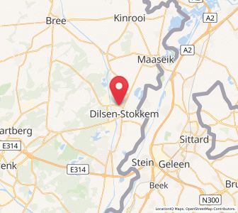 Map of Dilsen, Flanders
