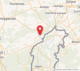 Map of Doische, Wallonia