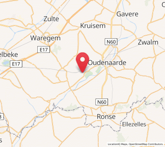 Map of Elsegem, Flanders