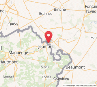 Map of Erquelinnes, Wallonia
