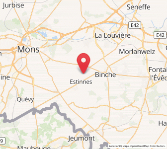 Map of Estinnes-au-Val, Wallonia