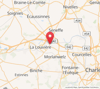 Map of Fayt-lez-Manage, Wallonia