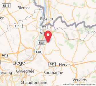Map of Feneur, Wallonia