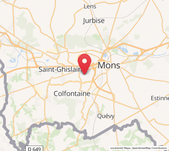 Map of Flénu, Wallonia