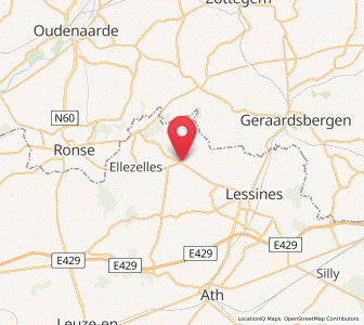 Map of Flobecq, Wallonia