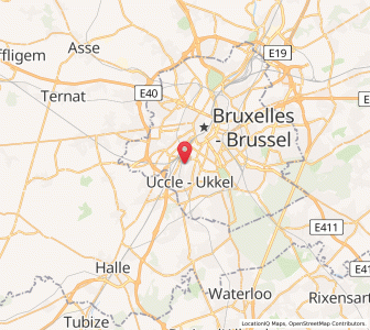Map of Forest/Vorst, Brussels Capital
