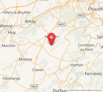 Map of Fraiture, Wallonia