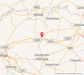 Map of Frasnes-lez-Buissenal, Wallonia
