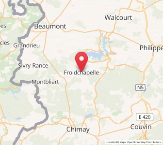 Map of Froidchapelle, Wallonia