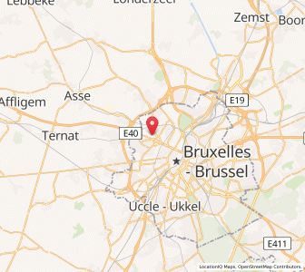 Map of Ganshoren, Brussels Capital