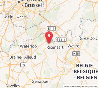 Map of Genval, Wallonia